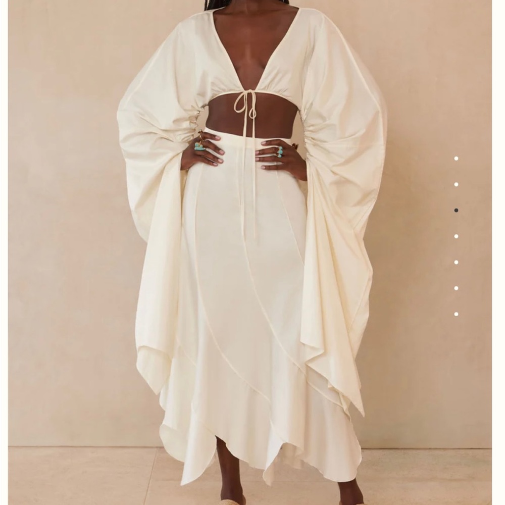 Cult Gaia Adriel Top, Off White, Size M